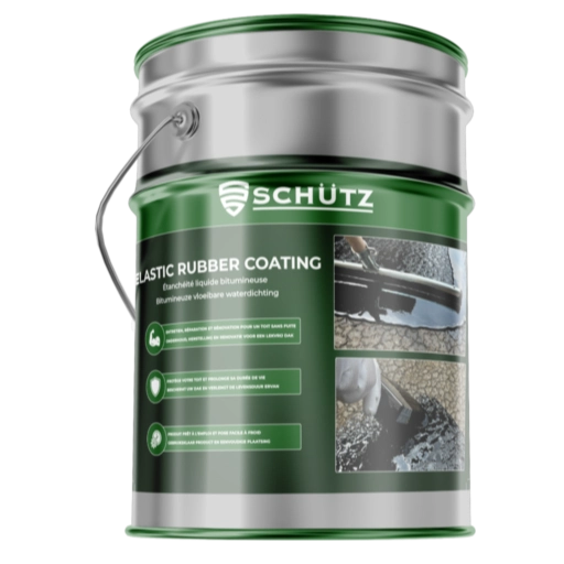 Elastic Rubber Coating - vloeibare waterdichting voor onderhoud en reparatie van platte daken tegen lekkage
