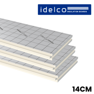 Photo d'isolation PIR pour toit et façade de 14 cm de la marque Idelco.