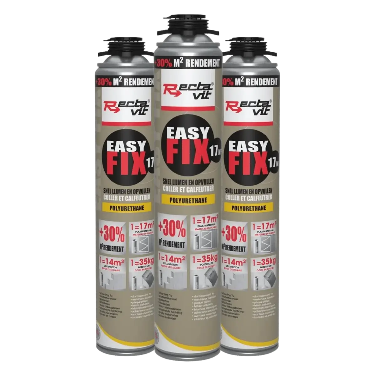 drie bussen van merk Rectavit easy fix NBS