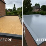 Before After Hybrid Waterproofing PU