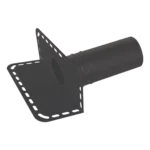 Évacuation horizontale en PE pour toit plat – sortie d’eau pluviale avec collerette