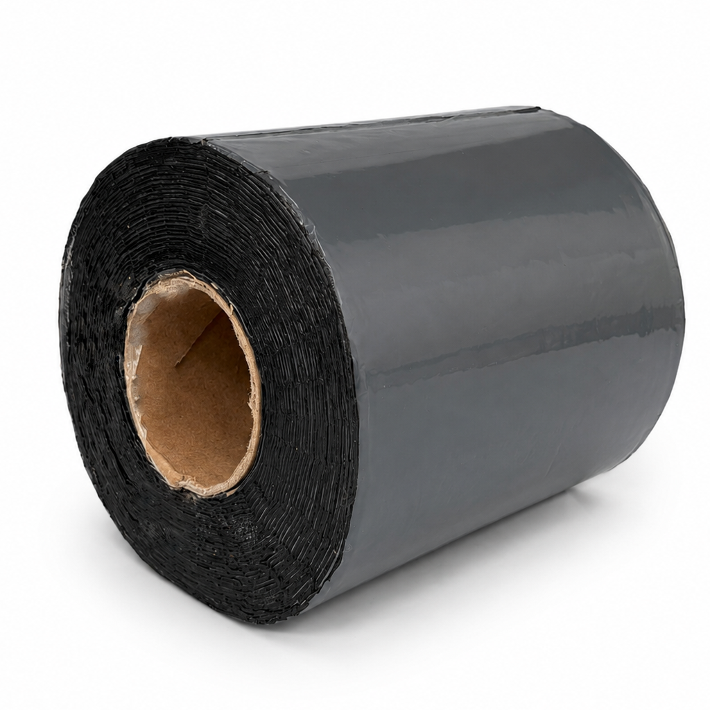 Bande de roofing bitumineuse noire autocollante en rouleau