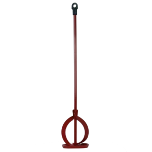 Verf- en mortelmixer voor boormachine, rood stalen mengstaaf