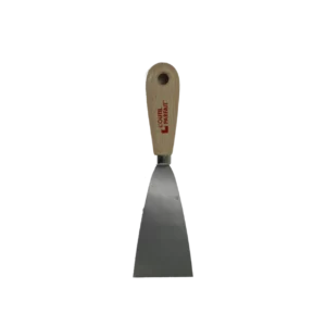 Professionele plamuurmes van L'Outil Parfait met houten handvat