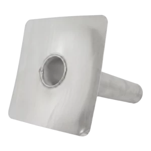 Hoogwaardige aluminium dakafvoer voor platte daken voor een veilige hemelwaterafvoer.