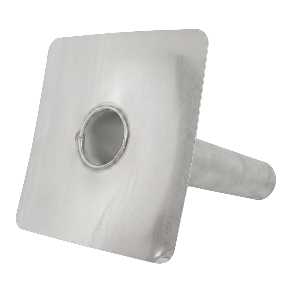 Aluminium Steekstuk Platdakafvoer Ø 90 mm – 450 mm