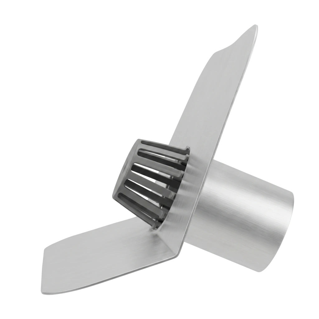 Aluminium Steekstuk Platdakafvoer Ø 80 mm – 450mm