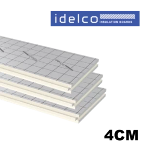PIR isolatie 4 cm Idelco aluminium isolatieplaat