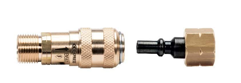 Kit Raccord Rapide et Porte-Tuyau pour Manches