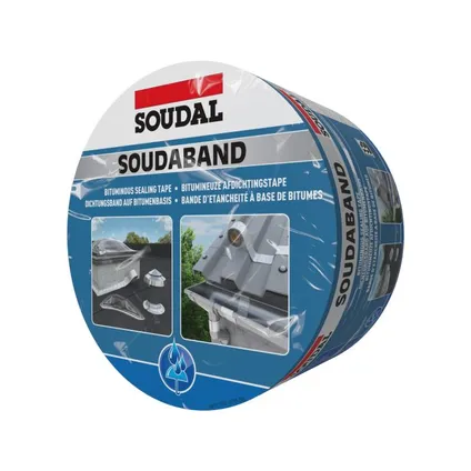 Bande d'Étanchéité Autoadhésive - Gris - 22.5cm - 10m