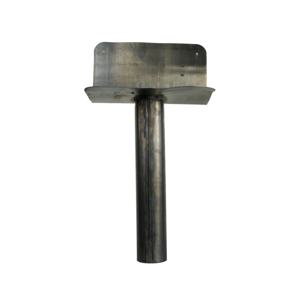 Lood Dakafvoer Horizontaal Ø80mm - 400 mm - Afbeelding 2