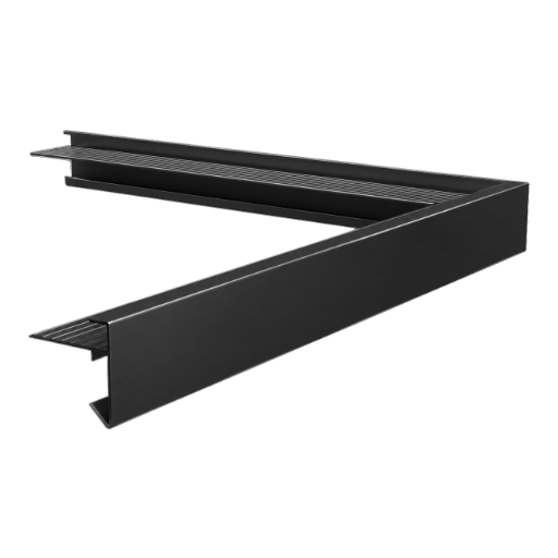 Coin extérieur de rive 120×64 mm noir